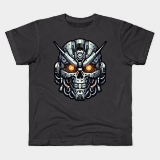 Biomech Skull S01 D46 Kids T-Shirt